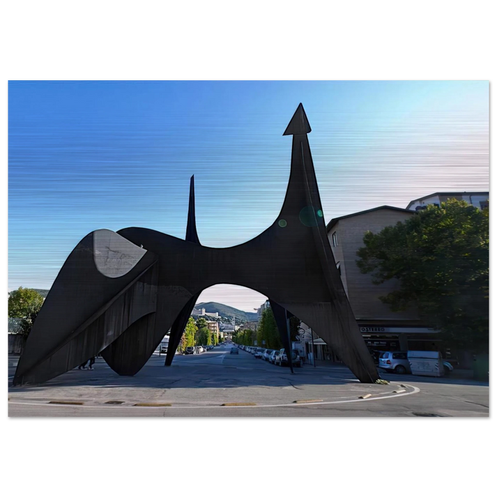 TEODELAPIO 1962 - Alexander Calder Brushed Aluminum Print - 70x100 cm / 28x40 inches | Alexander Calder Aluminum Print | Alexander Calder Prints