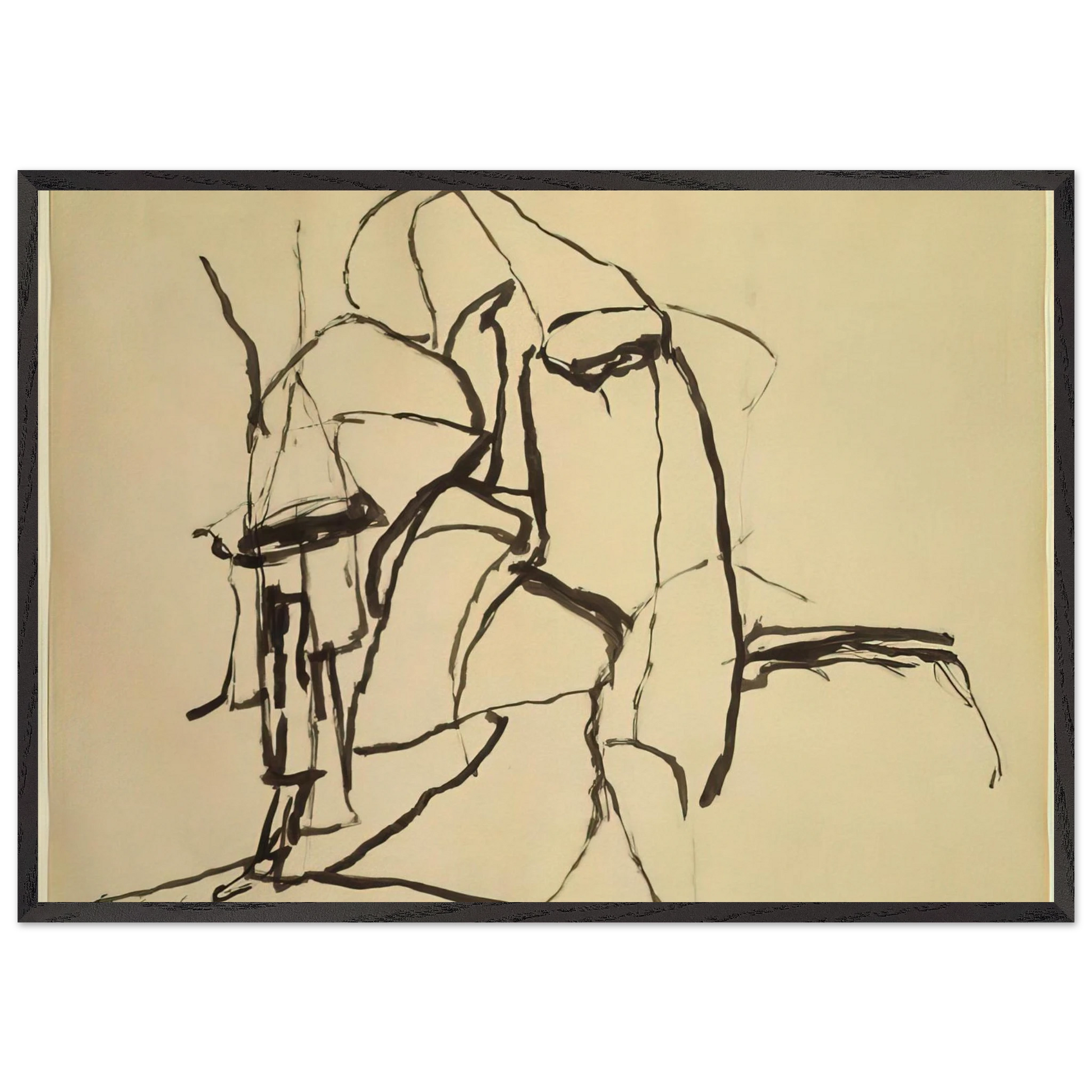 CELEBRATION - Philip Guston Framed Art Print – Black Wooden Frame - Default Title - -Framed Art Print