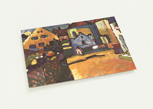 GRUNGASSE IN MURNAU 1909 By Wassily Kandinsky Pack of 10 Post Cards | Wassily Kandinsky Post Cards | A6 (10.5 x 14.8 cm) - 4.1 x 5.8 inches