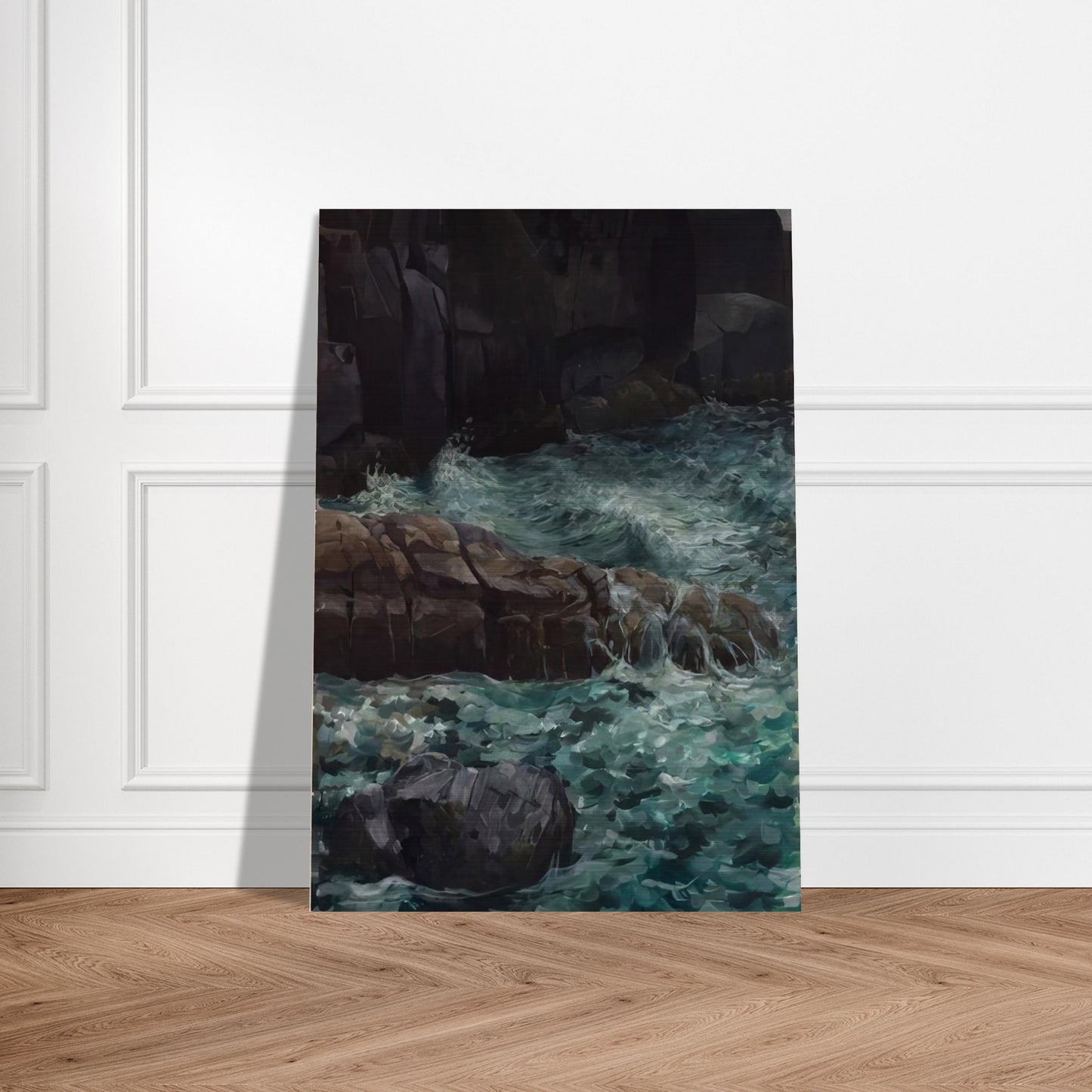 MAINE COAST - Ivan Albright Brushed Aluminum Print - 70x100 cm / 28x40 inches | Ivan Albright Aluminum Print | Ivan Albright Prints