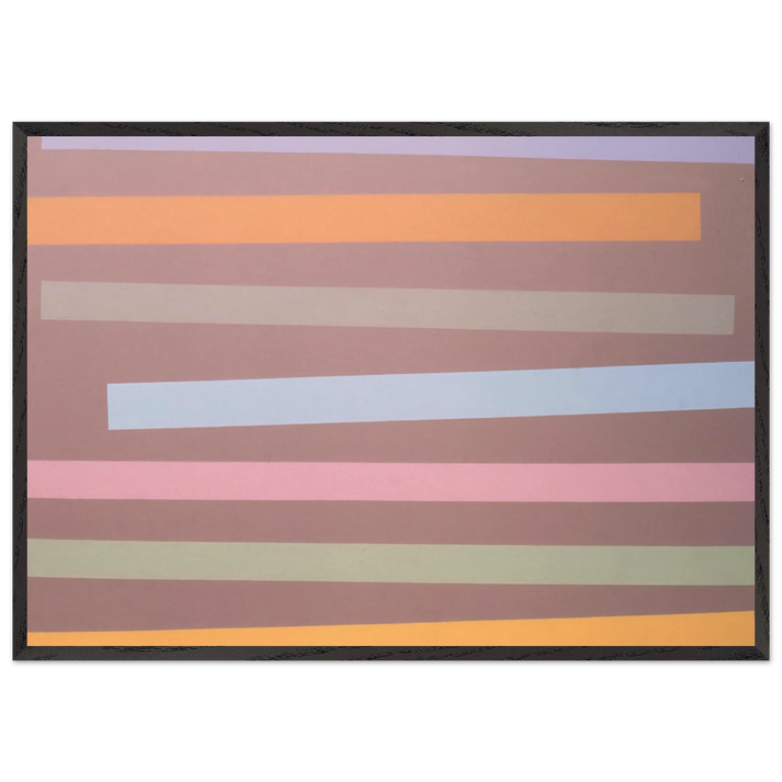 No 5 - 1970 - Jeremy Moon 70x100 cm / 28x40 inches Framed Art Print – Black Wooden Frame