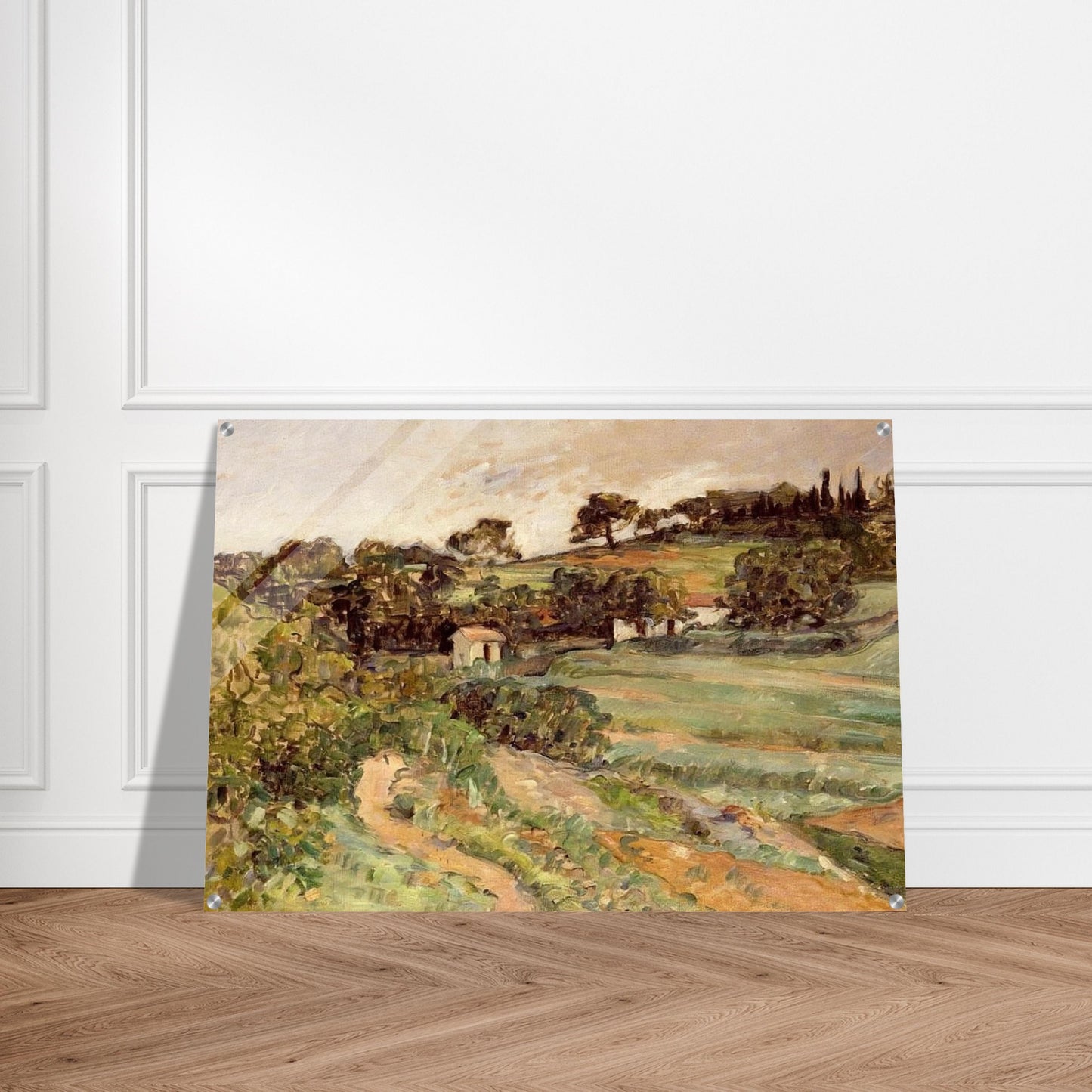 Landscape in Provence - Paul Cézanne Acrylic Print - 70x100 cm / 28x40″ inches | Paul Cézanne Wall Art | Paul Cézanne Prints