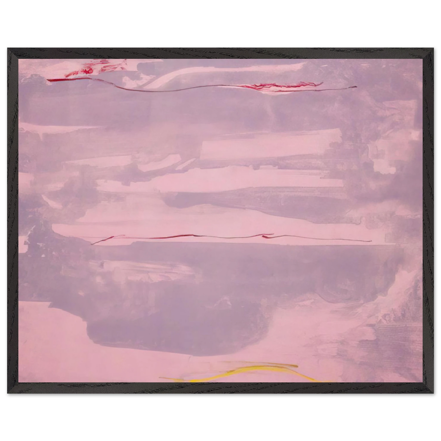 Helen Frankenthaler - Dream Walk - 1977 Wall art - A1 (59.4 x 84.1  cm) - Premium Wooden Framed Poster With Fine Art Paper - Black frame