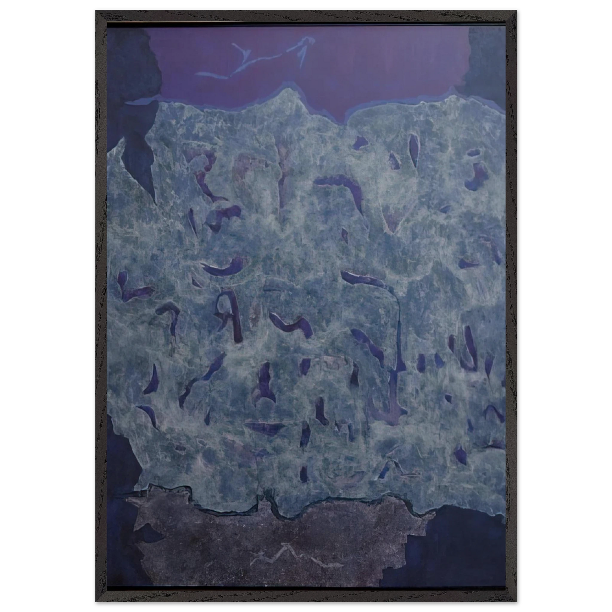 Infinity Field Jerusalem Series IV - 1984 - Theodoros Stamos Framed Art Print – Black Wooden Frame - Default Title - -Framed Art Print