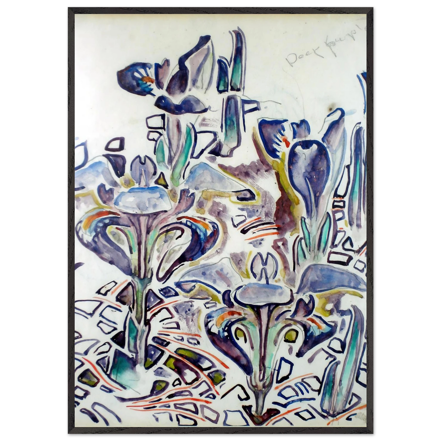 Walter Inglis Anderson - Walter Anderson Wall art - 27x35 cm / 11x14 Inches - Premium Wooden Framed Poster With Fine Art Paper - White frame