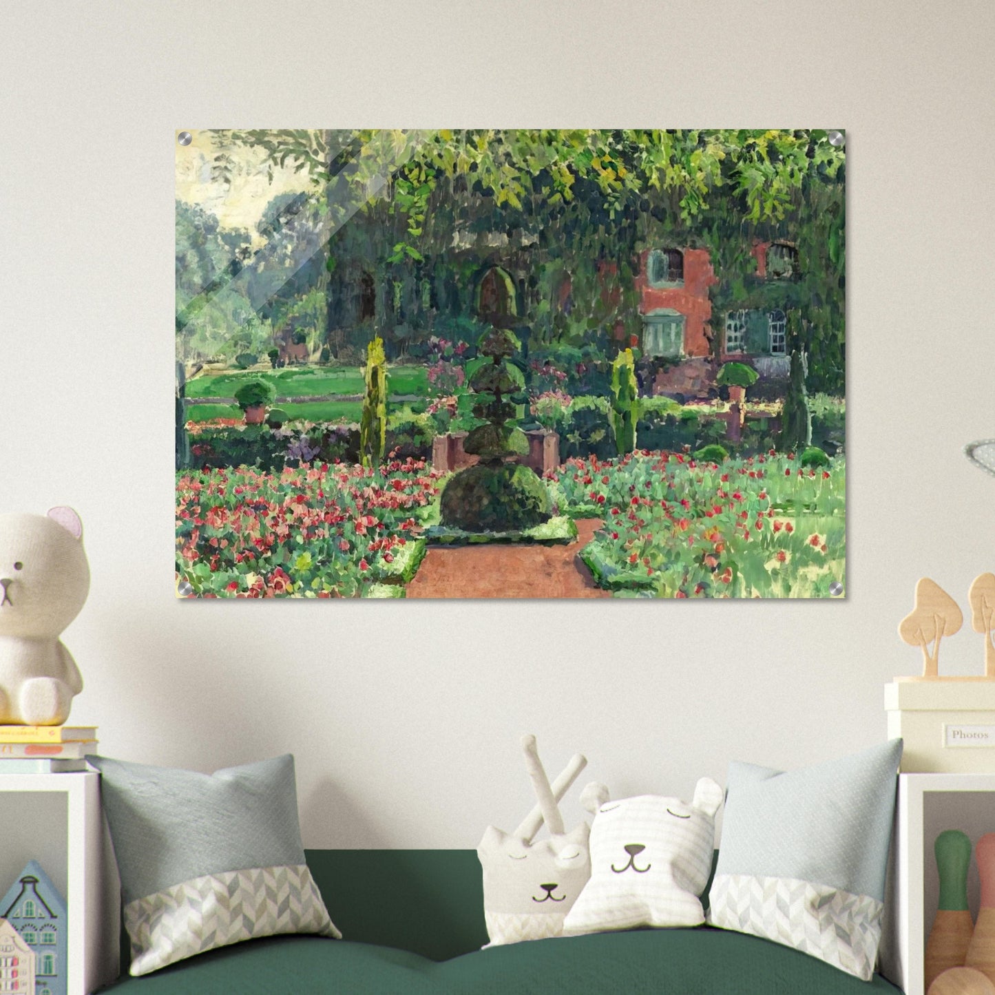 GARDEN IN SUMMER 1924 - Theo van Rysselberghe Acrylic Print - 70x100 cm / 28x40″ inches | Theo van Rysselberghe Wall Art | Theo van Rysselberghe Prints