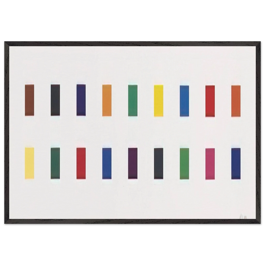 18 Colors  Cincinnati  - Ellsworth Kelly Framed Art Print – Black Wooden Frame - Default Title - -Framed Art Print