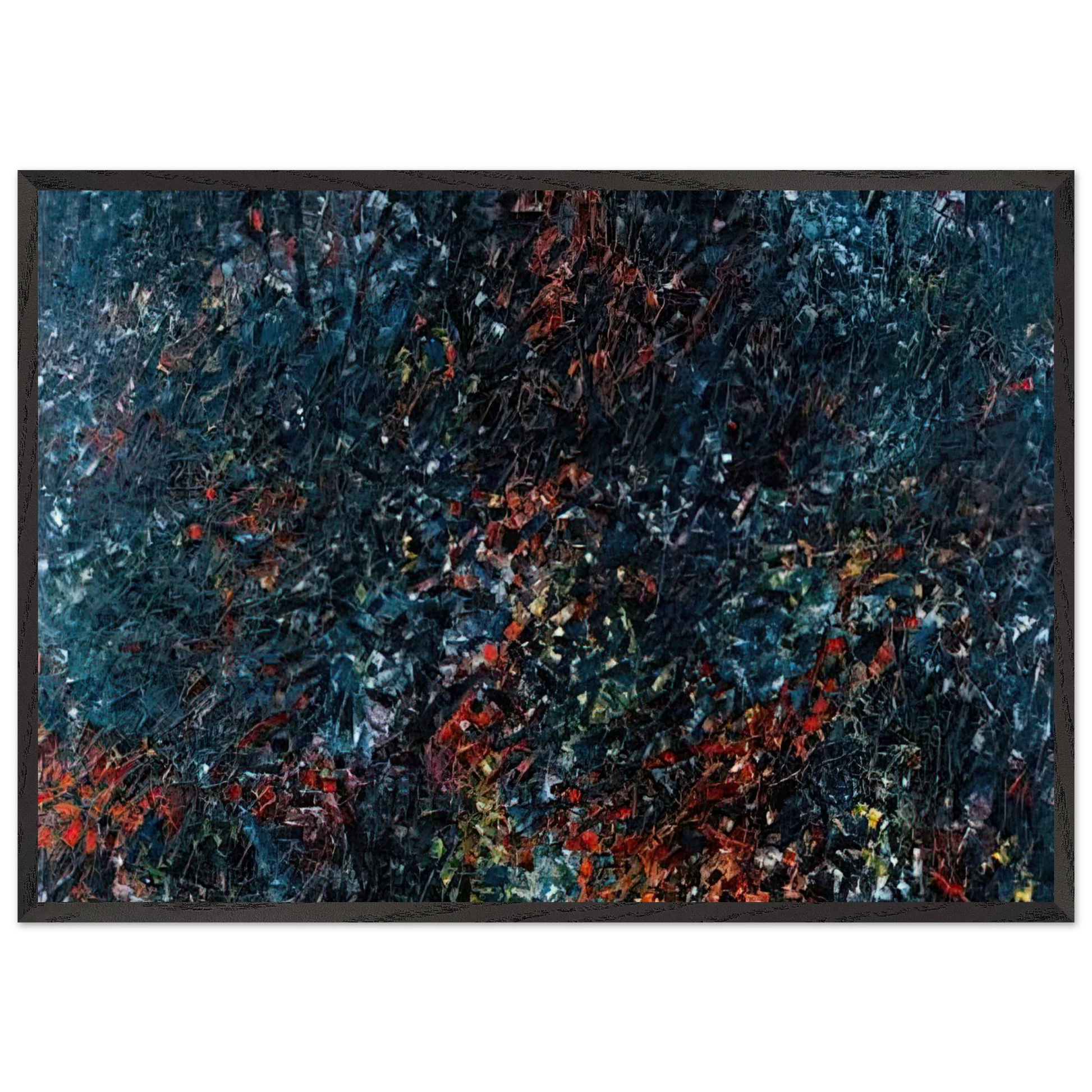 Forestine - Jean-Paul Riopelle Framed Art Print – Black Wooden Frame - Default Title - -Framed Art Print