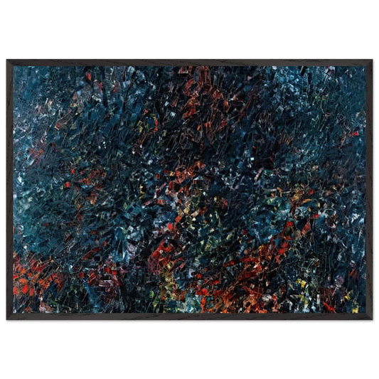 Forestine - Jean-Paul Riopelle Framed Art Print – Black Wooden Frame - Default Title - -Framed Art Print