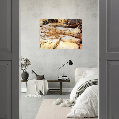 San Vigilio - John Singer Sargent Brushed Aluminum Print - 70x100 cm / 28x40 inches | John Singer Sargent Aluminum Print | John Singer Sargent Prints