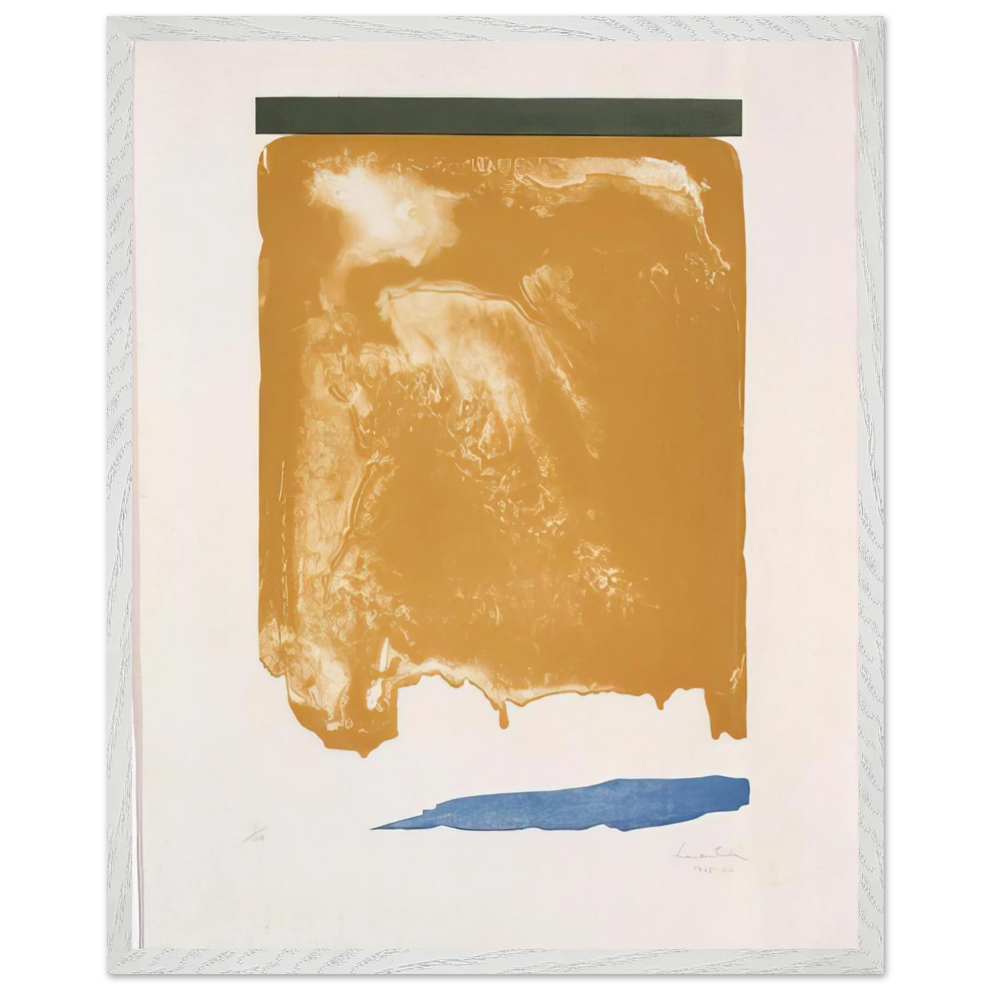 Helen Frankenthaler - Persian Garden - 1966 Wall art - 40x50 cm / 16x20 inches - Premium Wooden Framed Poster With Fine Art Paper - Wood frame