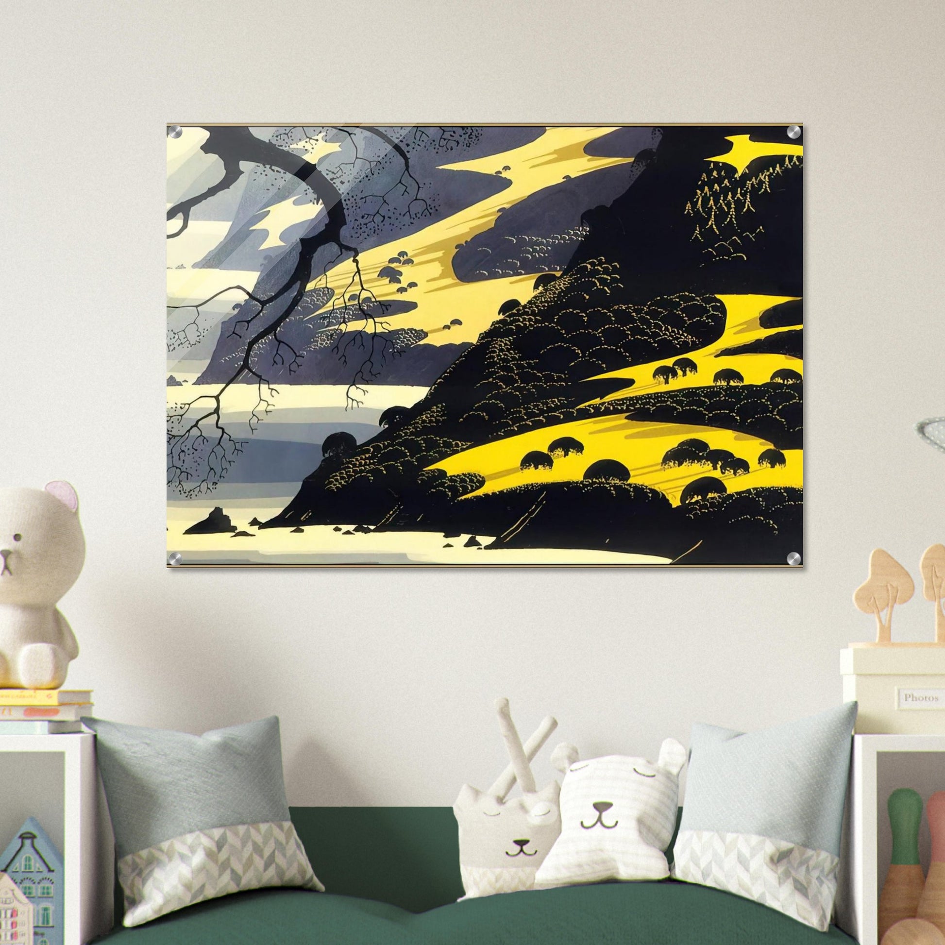 Coastal Fog - Eyvind Earle Acrylic Print - 70x100 cm / 28x40″ inches | Eyvind Earle Wall Art | Eyvind Earle Prints