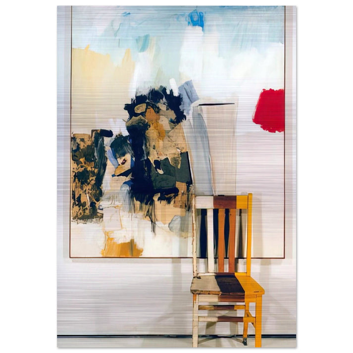 PILGRIM 1960 - Robert Rauschenberg Brushed Aluminum Print - 70x100 cm / 28x40 inches | Robert Rauschenberg Aluminum Print | Robert Rauschenberg Prints