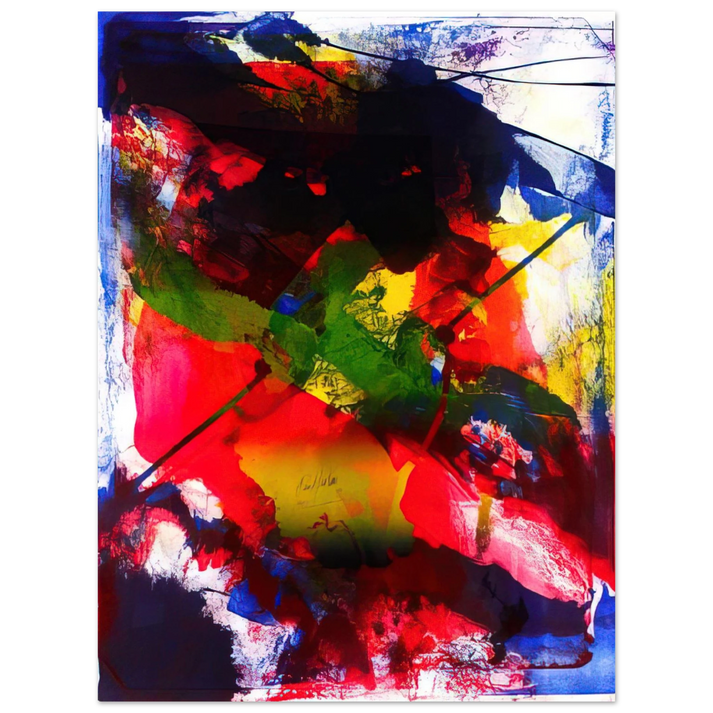 Paul Jenkins - Amadeus - Abstract Expressionism, Lyrical Abstraction  75x100 cm / 30x40inches Fine Art Poster