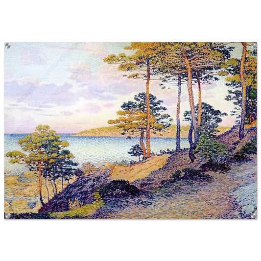 THE POINTE ST PIERRE AT ST TROPEZ 1896 - Theo van Rysselberghe Acrylic Print - 70x100 cm / 28x40″ inches | Theo van Rysselberghe Wall Art | Theo van Rysselberghe Prints