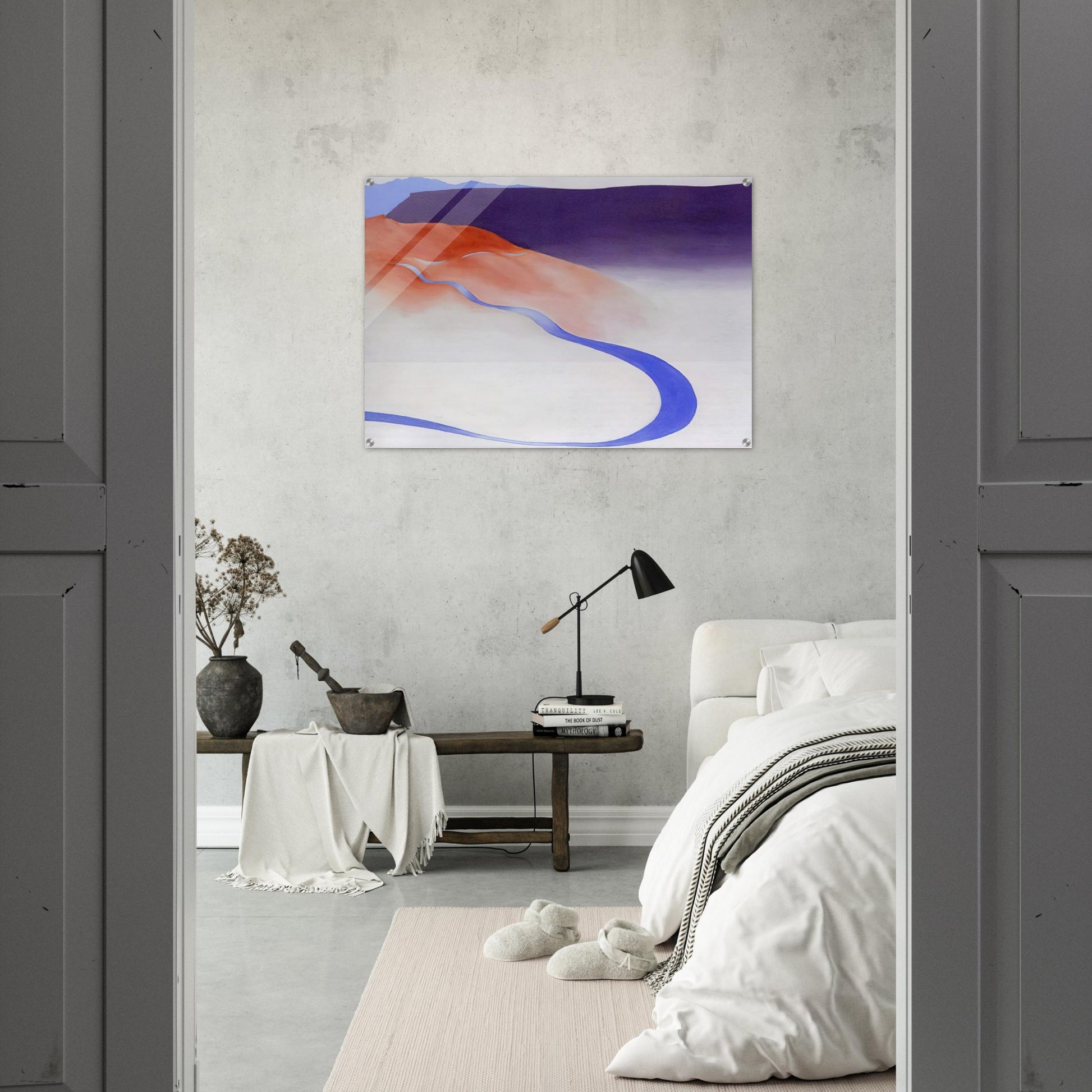 Road to the Ranch - Georgia O'Keeffe Acrylic Print - 70x100 cm / 28x40″ inches | Georgia O'Keeffe Wall Art | Georgia O'Keeffe Prints