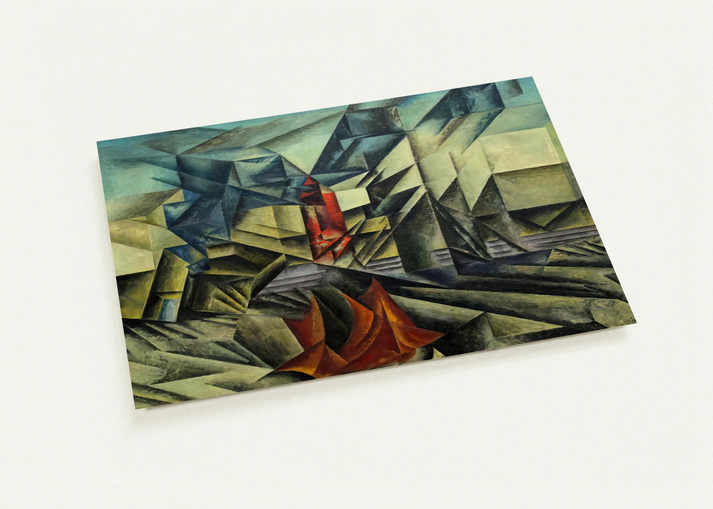 HARBOR MOLE 1913 By Lyonel Feininger Pack of 10 Post Cards | Lyonel Feininger Post Cards | A6 (10.5 x 14.8 cm) - 4.1 x 5.8 inches
