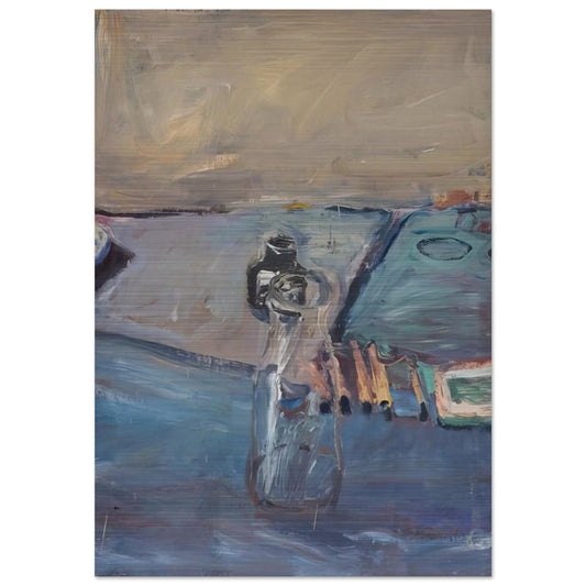 Bottles - Richard Diebenkorn Brushed Aluminum Print - 70x100 cm / 28x40 inches | Richard Diebenkorn Aluminum Print | Richard Diebenkorn Prints