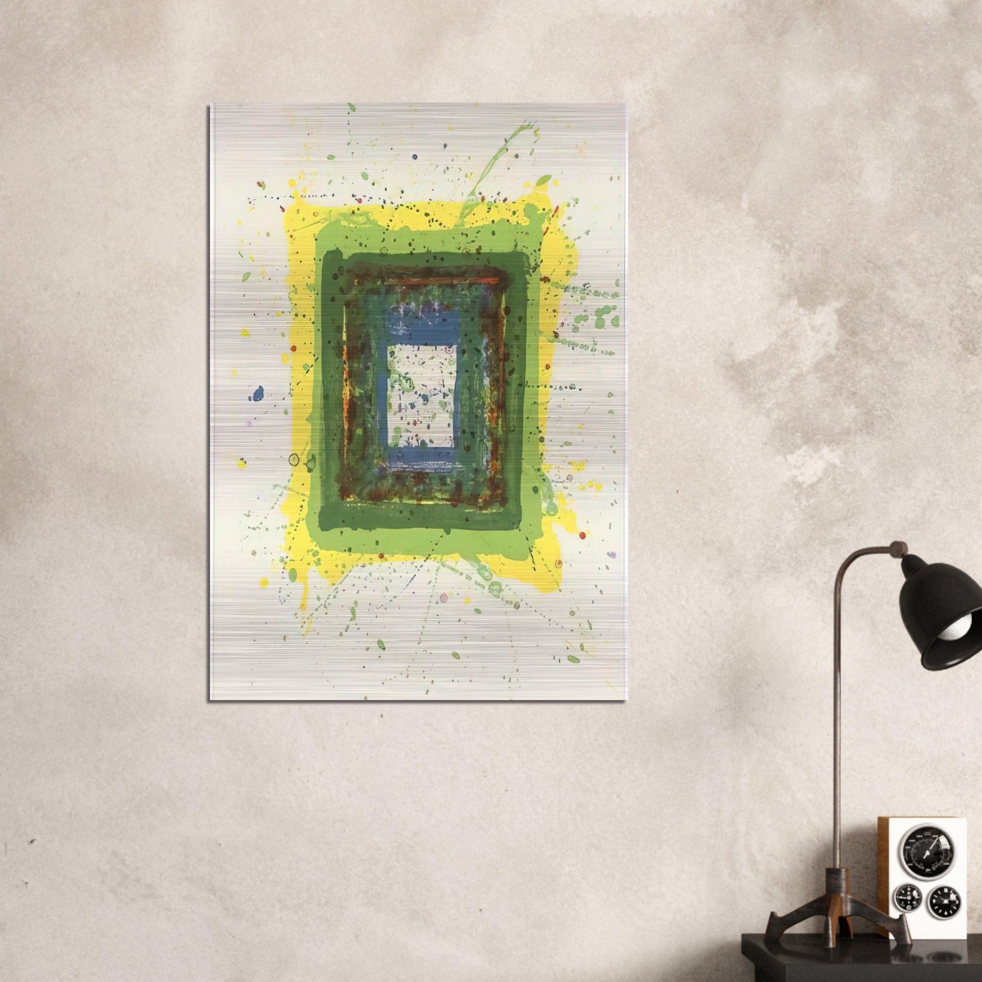 Untitled  SF 354  - Sam Francis Brushed Aluminum Print - 70x100 cm / 28x40 inches | Sam Francis Aluminum Print | Sam Francis Prints