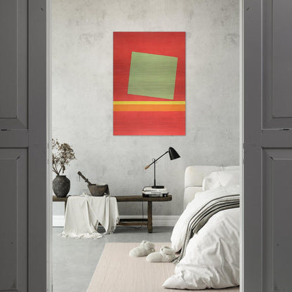 Homage to Milton Avery - Sun-Box III - 1969 - Theodoros Stamos Brushed Aluminum Print - 70x100 cm / 28x40 inches | Theodoros Stamos Aluminum Print | Theodoros Stamos Prints