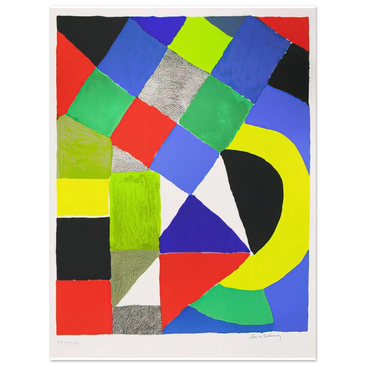 Sonia Delaunay - SQUARES  75x100 cm / 30x40inches Fine Art Poster