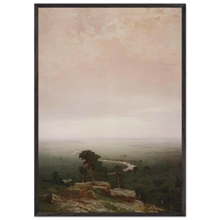 The North - Arkhyp Kuindzhi 70x100 cm / 28x40 inches Framed Art Print – Black Wooden Frame