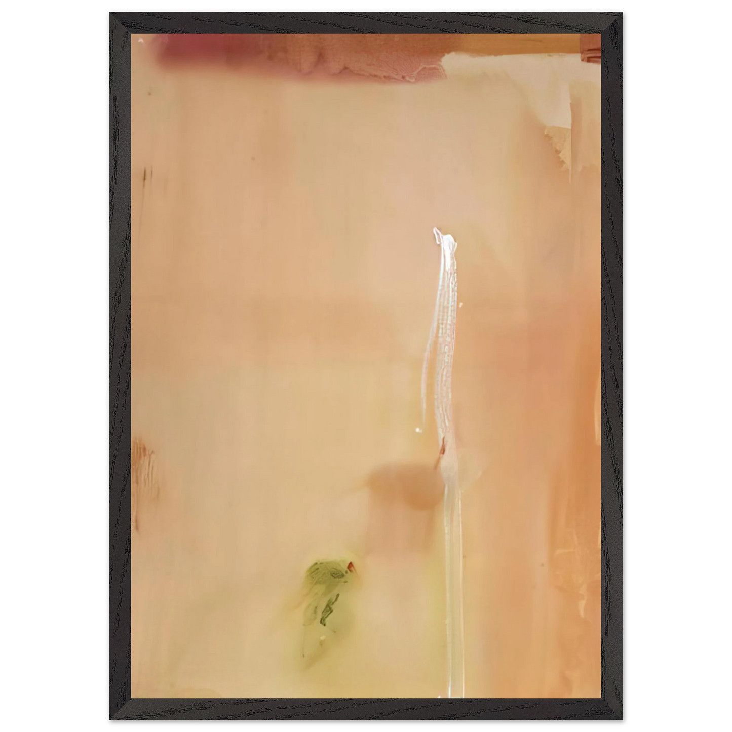 Helen Frankenthaler - Dawn Stroke - 1977 Wall art - 21x29.7 cm / 8x12" - Premium Wooden Framed Poster With Fine Art Paper - White frame