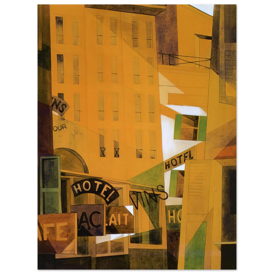 Charles Demuth - Hotel - 1921 Fine Art Poster - Default Title