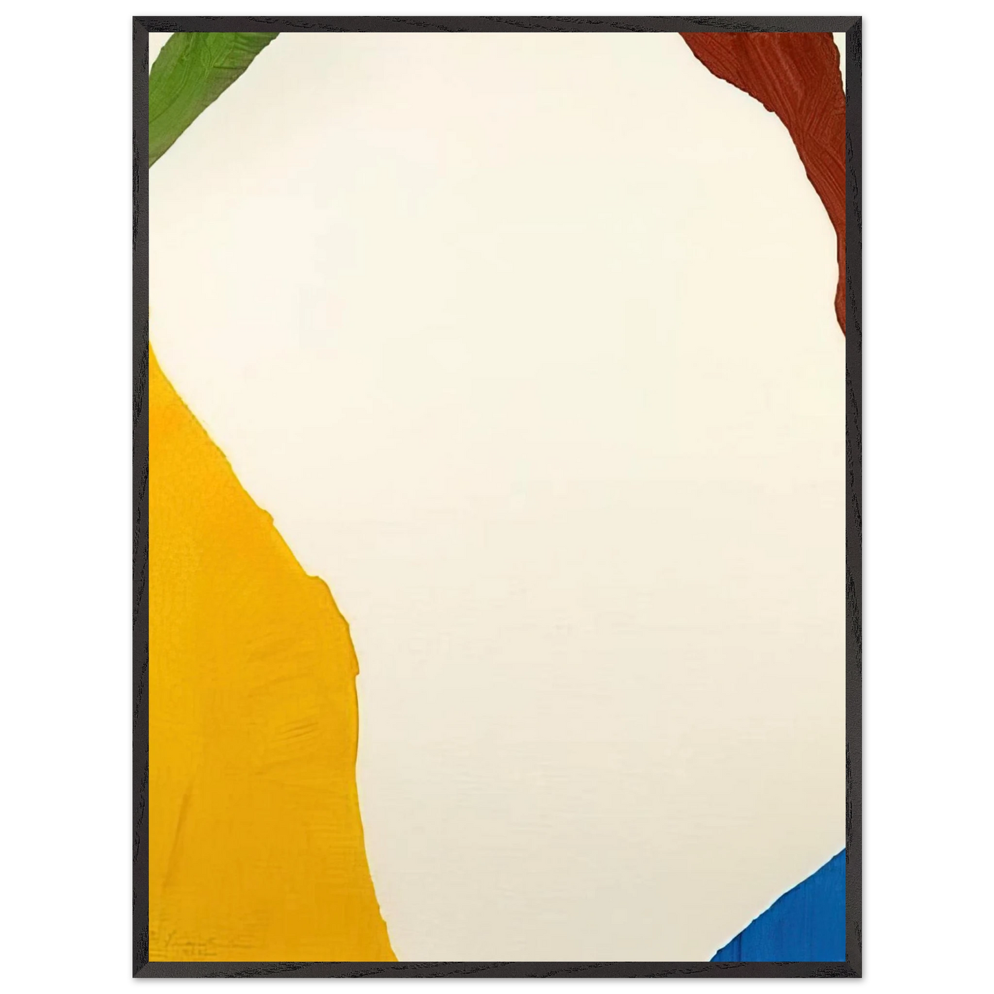 Helen Frankenthaler - Wind Directions - 1970 Wall art - 45x60 cm / 18x24 inches - Premium Wooden Framed Poster With Fine Art Paper - White frame