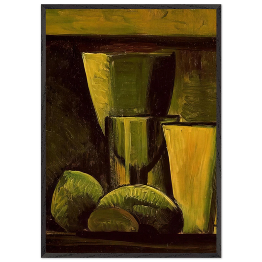 Still life - 1908 - Pablo Picasso Framed Art Print – Black Wooden Frame - Default Title - -Framed Art Print