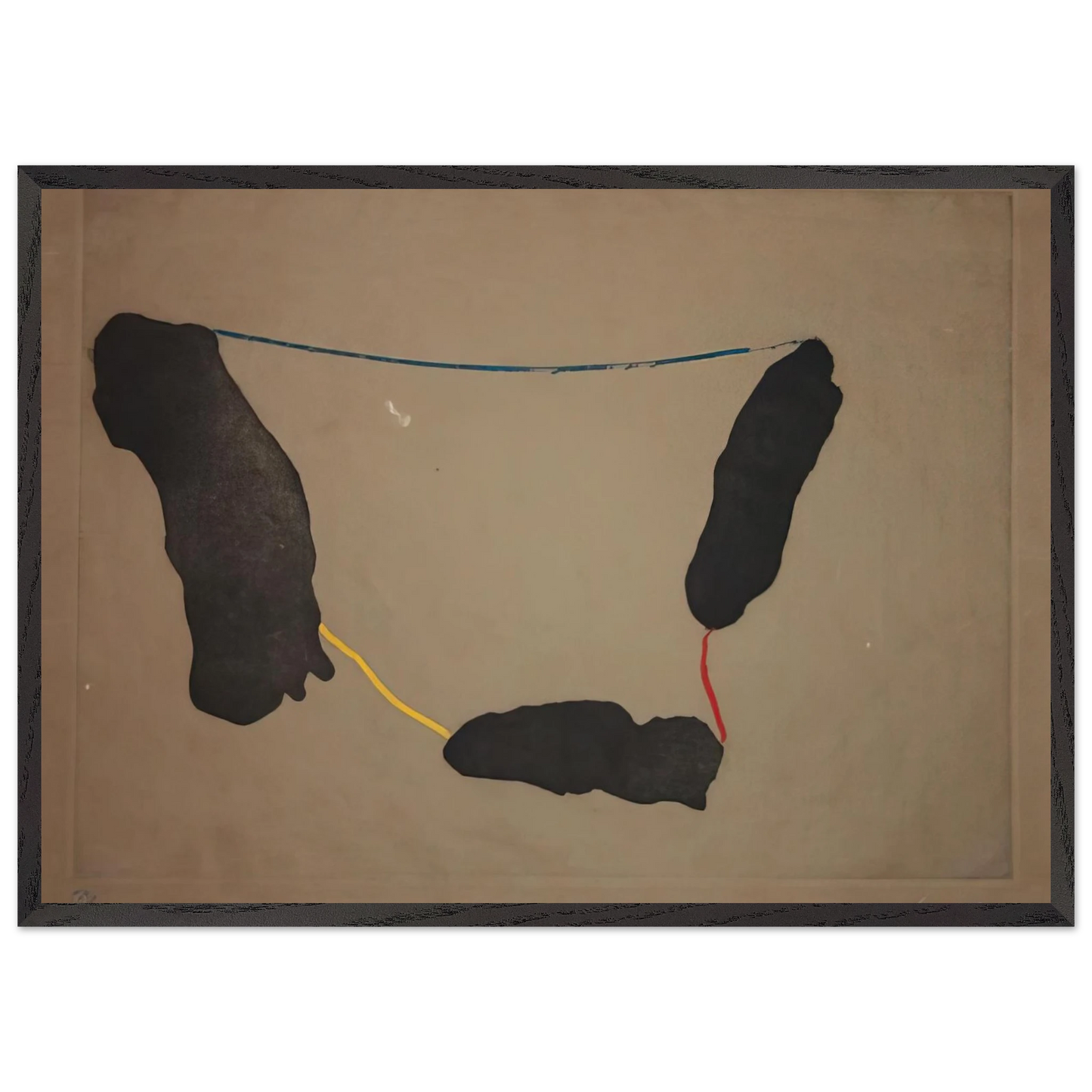 Helen Frankenthaler - Connected By Joy - 1973 Wall art - 15x20 cm / 6x8 inches - Premium Wooden Framed Poster With Fine Art Paper - Wood frame