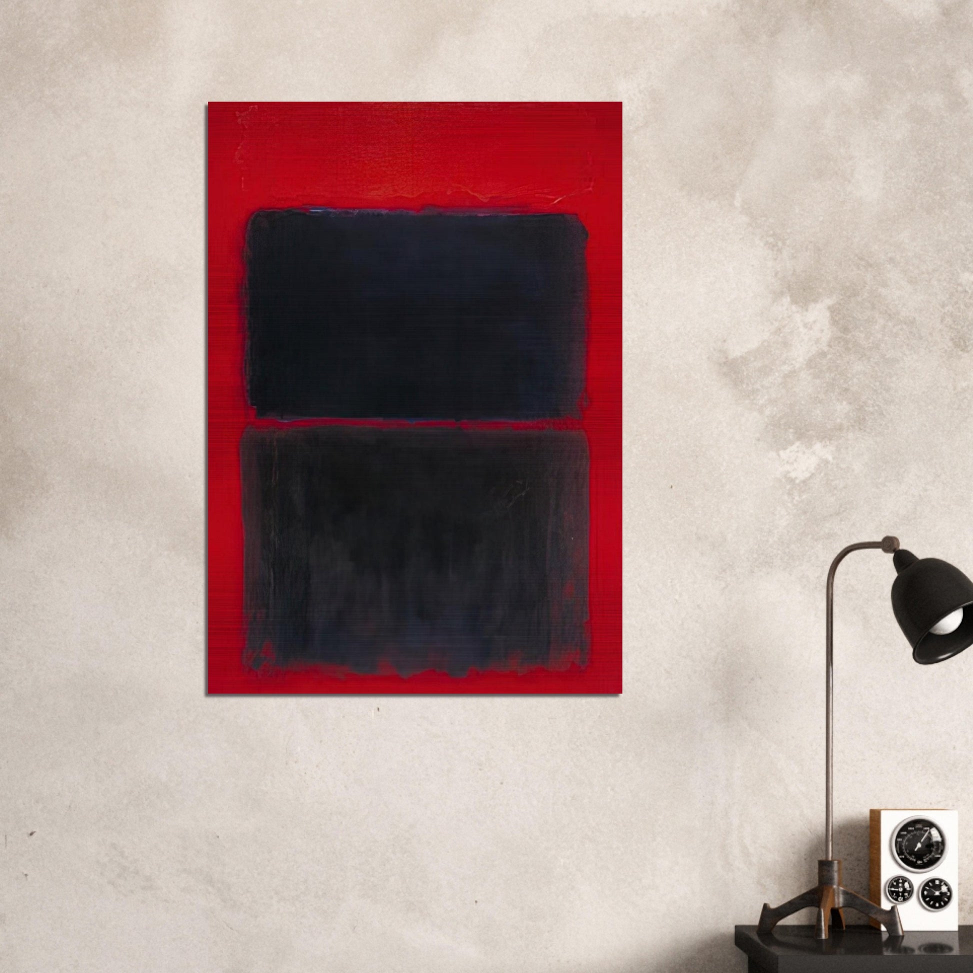 Light Red Over Black - 1957 - Mark Rothko Brushed Aluminum Print - 70x100 cm / 28x40 inches | Mark Rothko Aluminum Print | Mark Rothko Prints