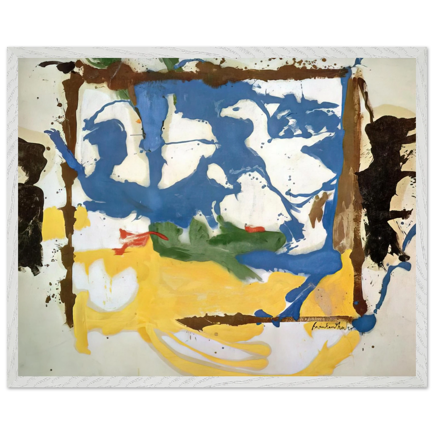 Helen Frankenthaler - Swan Lake #2 - 1961 Wall art - 60x80 cm / 24x32 inches - Fine Art Poster - -