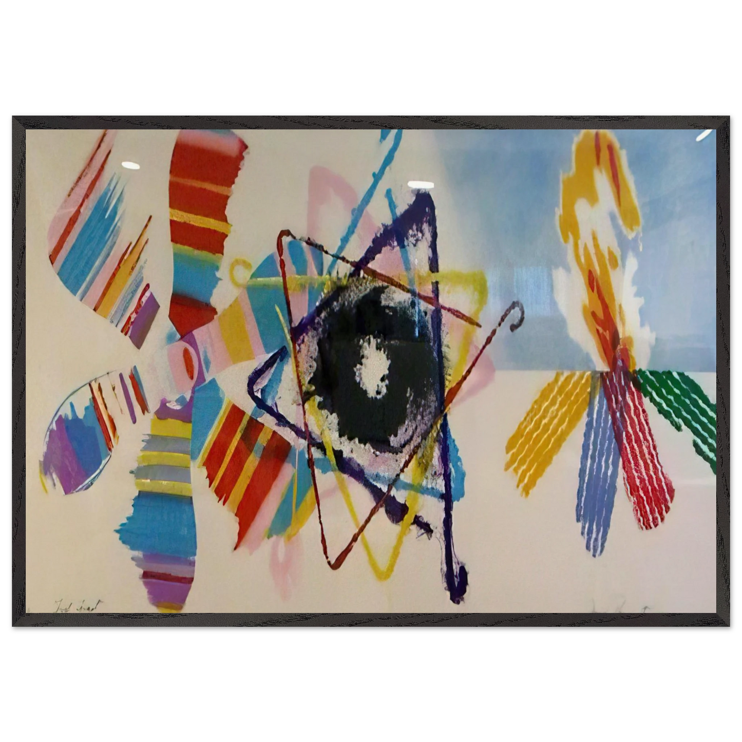 Fast Feast - James Rosenquist Framed Art Print – Black Wooden Frame - Default Title - -Framed Art Print