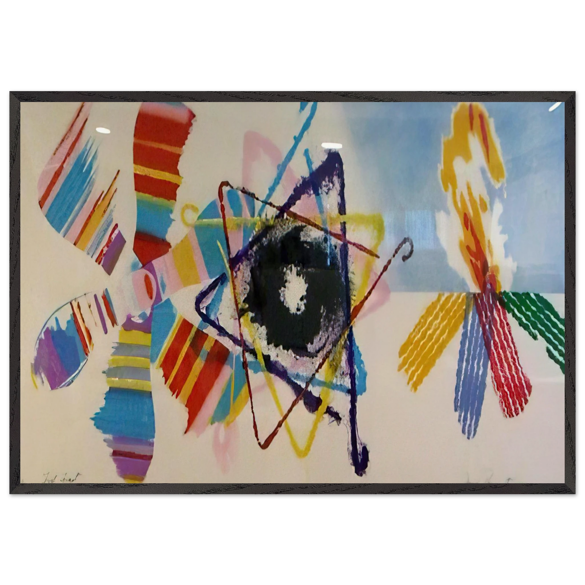 Fast Feast - James Rosenquist Framed Art Print – Black Wooden Frame - Default Title - -Framed Art Print