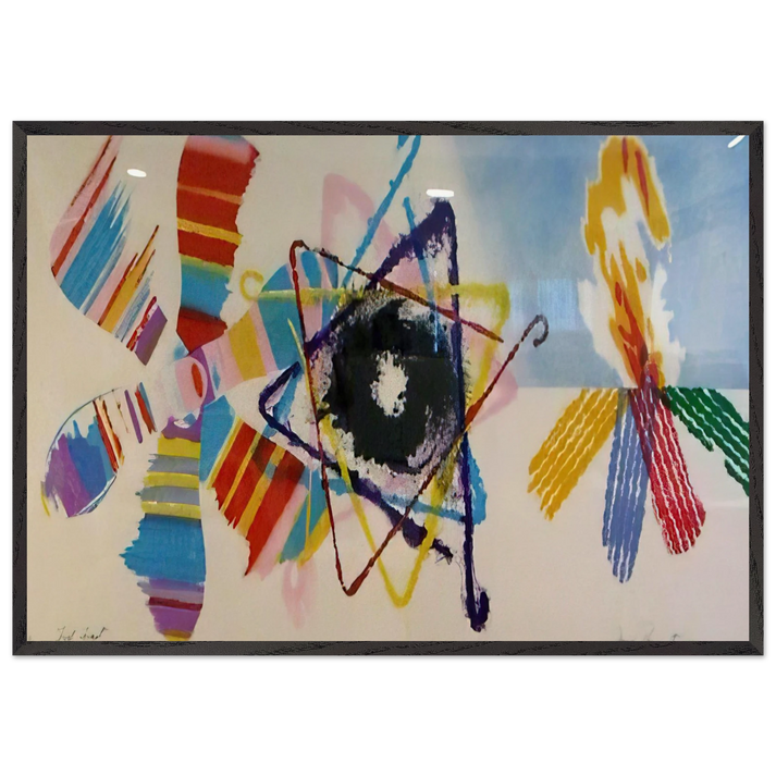 Fast Feast - James Rosenquist 70x100 cm / 28x40 inches Framed Art Print – Black Wooden Frame