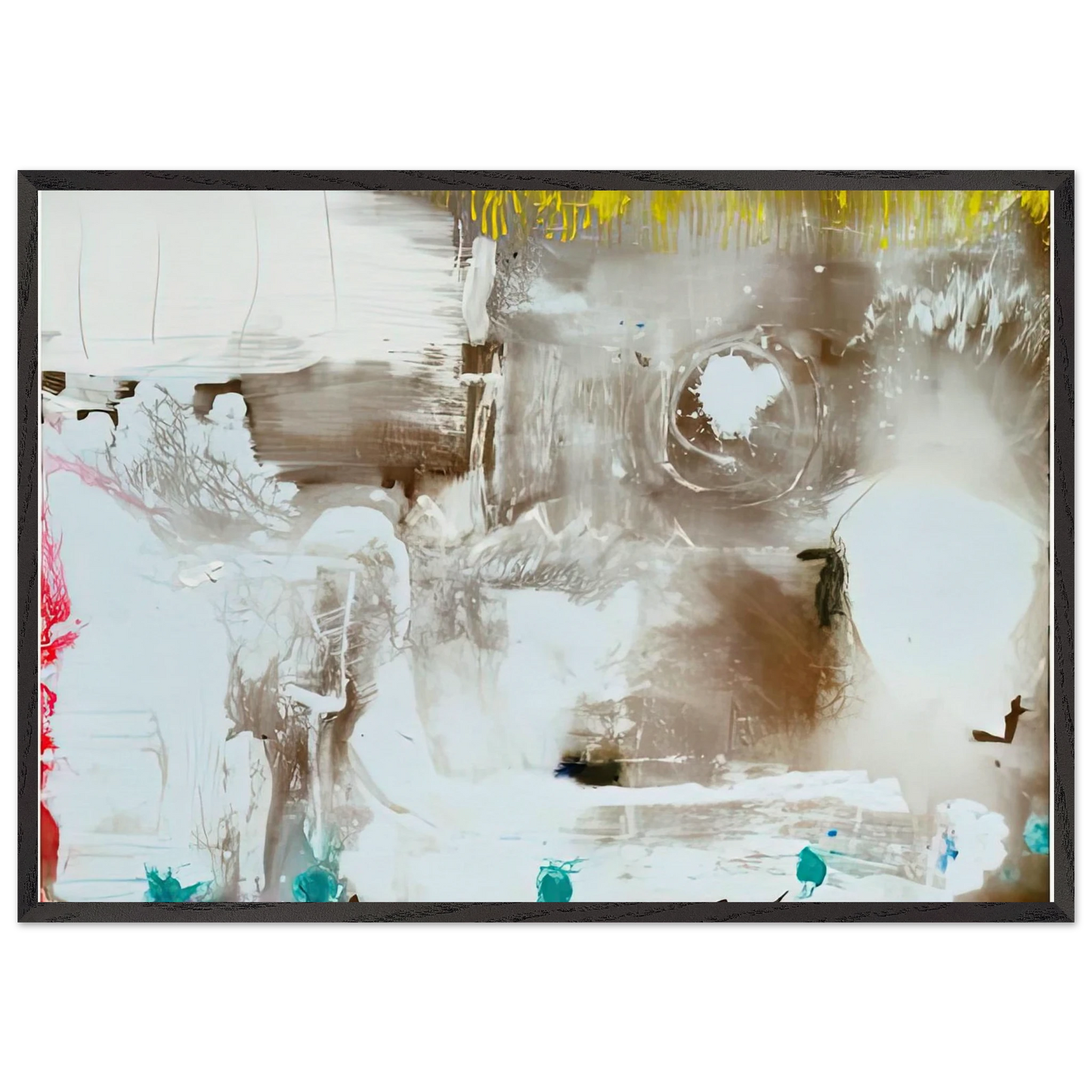 Arctic Thaw 1990- - Helen Frankenthaler Framed Art Print – Black Wooden Frame - Default Title - -Framed Art Print