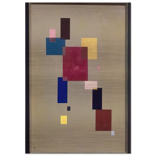 THREE RECTANGLES 1930 - Wassily Kandinsky Brushed Aluminum Print - 70x100 cm / 28x40 inches | Wassily Kandinsky Aluminum Print | Wassily Kandinsky Prints