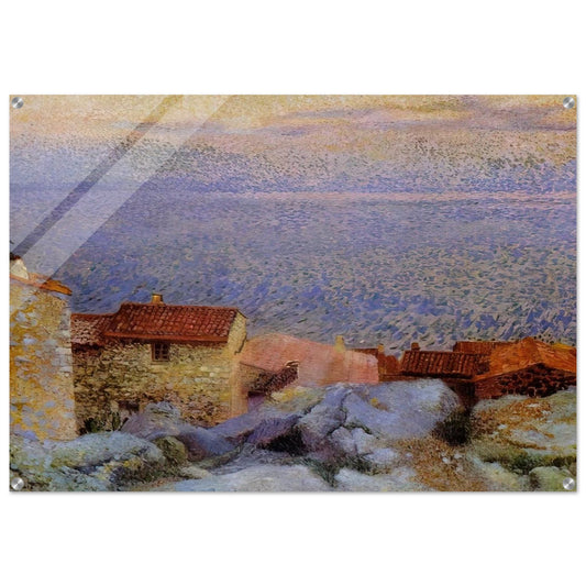 Coastal Landscape - Henri-Edmond Cross Acrylic Print - 70x100 cm / 28x40″ inches
