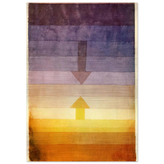 SEPARATION IN THE EVENING 1922 - Paul Klee Brushed Aluminum Print - 70x100 cm / 28x40 inches | Paul Klee Aluminum Print | Paul Klee Prints