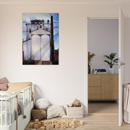 My Egypt - 1927 - Charles Demuth Brushed Aluminum Print - 70x100 cm / 28x40 inches | Charles Demuth Aluminum Print | Charles Demuth Prints