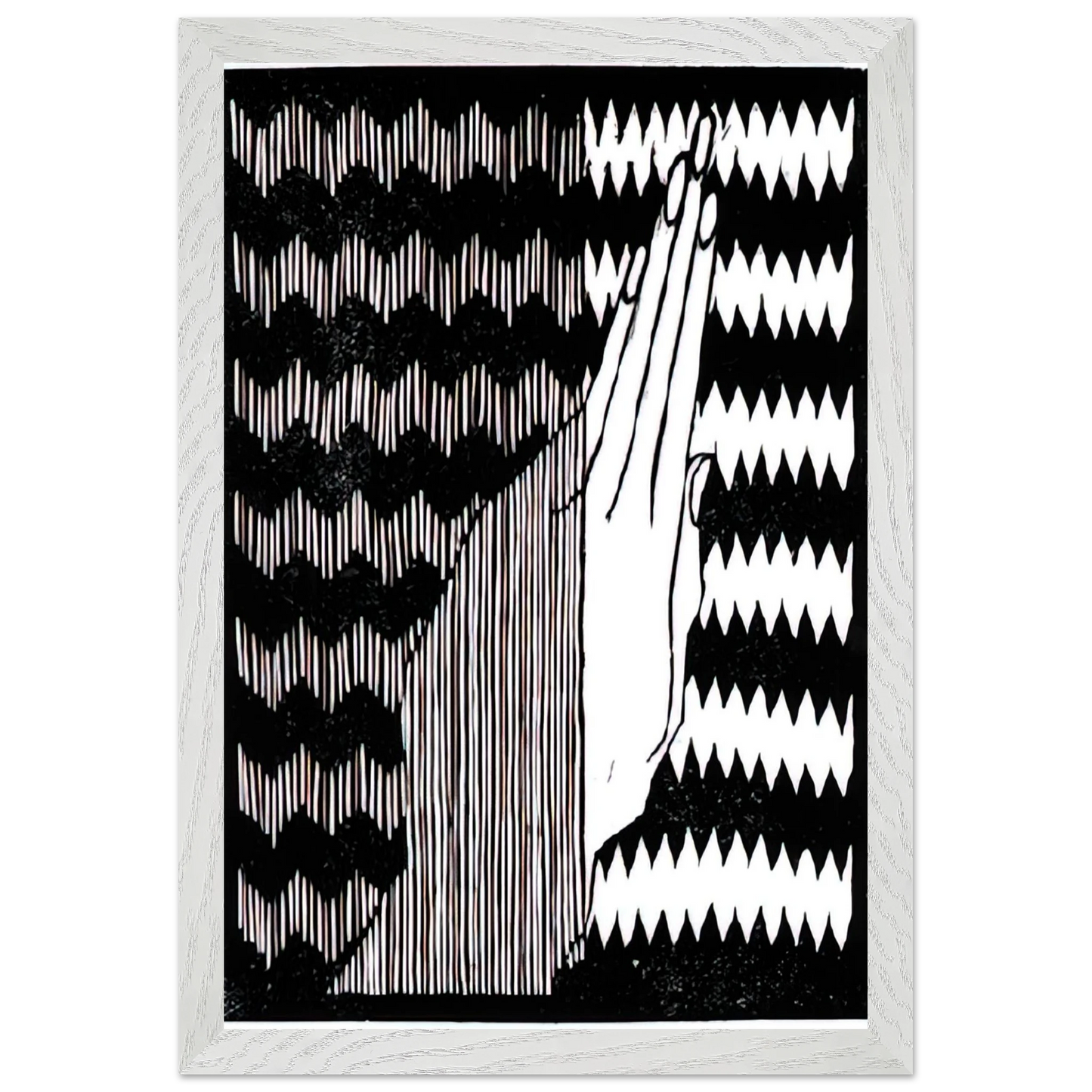 MC Escher - ESCHER (6) Wall Art - 30x40 cm / 12x16 inches - Premium Wooden Framed Poster With Fine Art Paper - Wood frame