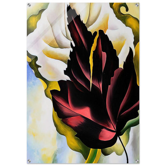 Pattern Leaves - Georgia O'Keeffe Acrylic Print - 70x100 cm / 28x40″ inches | Georgia O'Keeffe Wall Art | Georgia O'Keeffe Prints