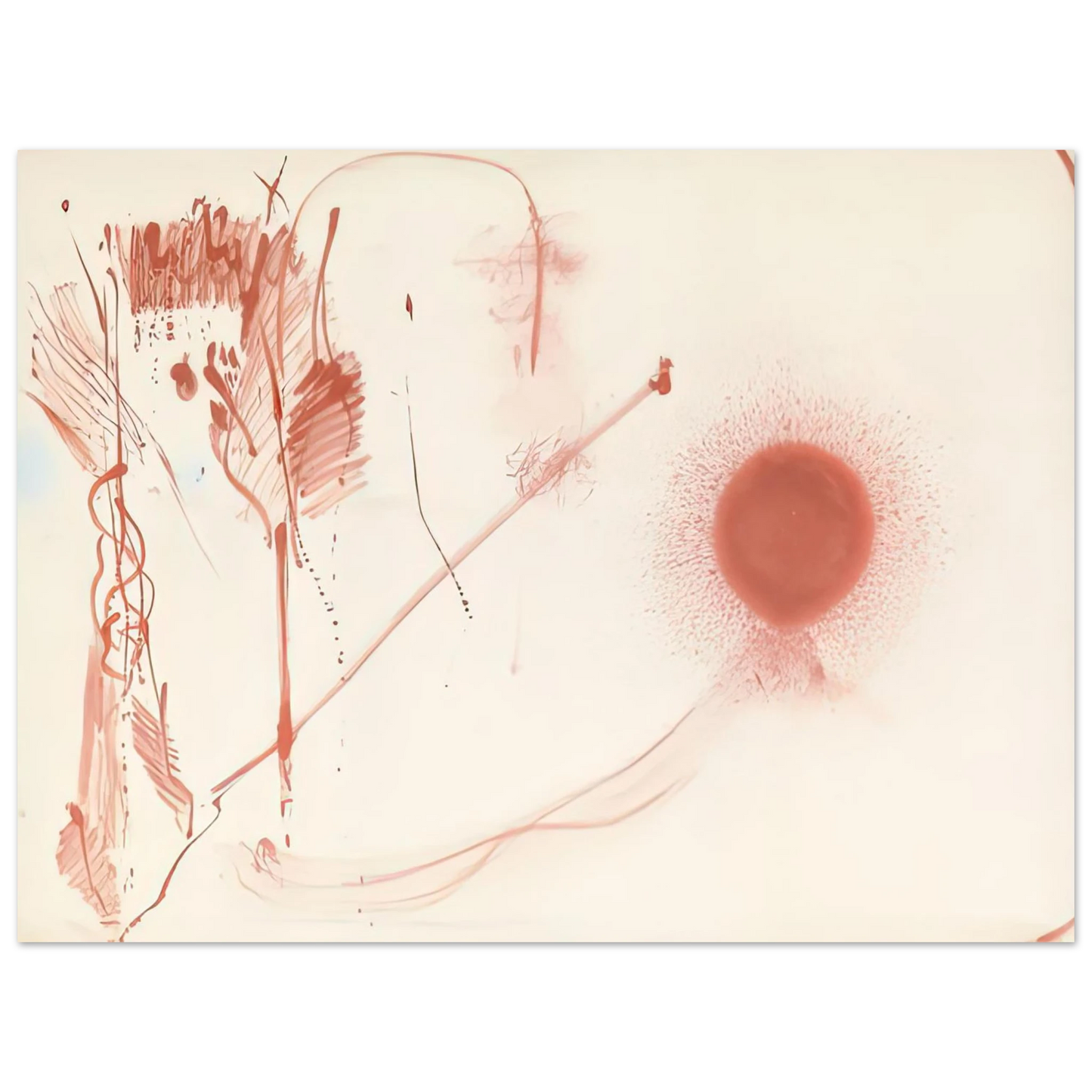Helen Frankenthaler - Towards a New Climate, 1957- Wall Art - 30x40 cm / 12x16 inches - Premium Wooden Framed Poster With Fine Art Paper - Wood frame