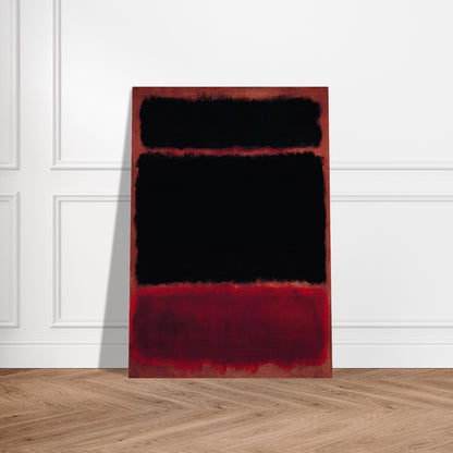 Black in Deep Red - 1957 - Mark Rothko Brushed Aluminum Print - 70x100 cm / 28x40 inches | Mark Rothko Aluminum Print | Mark Rothko Prints