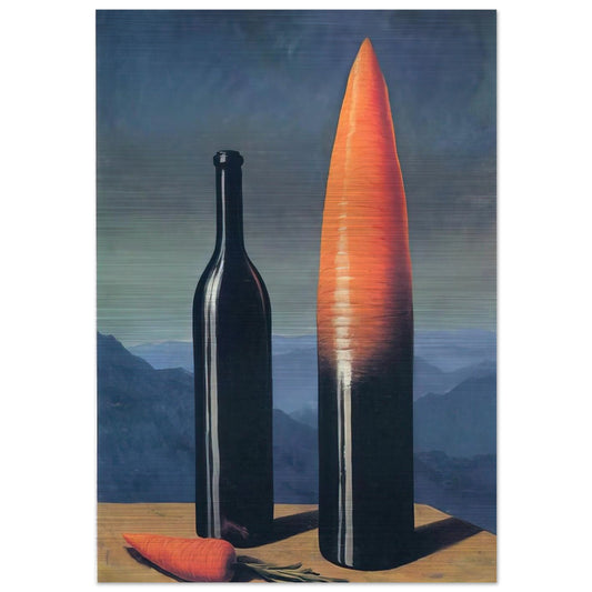 THE EXPLANATION 1952 - Rene Magritte Brushed Aluminum Print - 70x100 cm / 28x40 inches | Rene Magritte Aluminum Print | Rene Magritte Prints