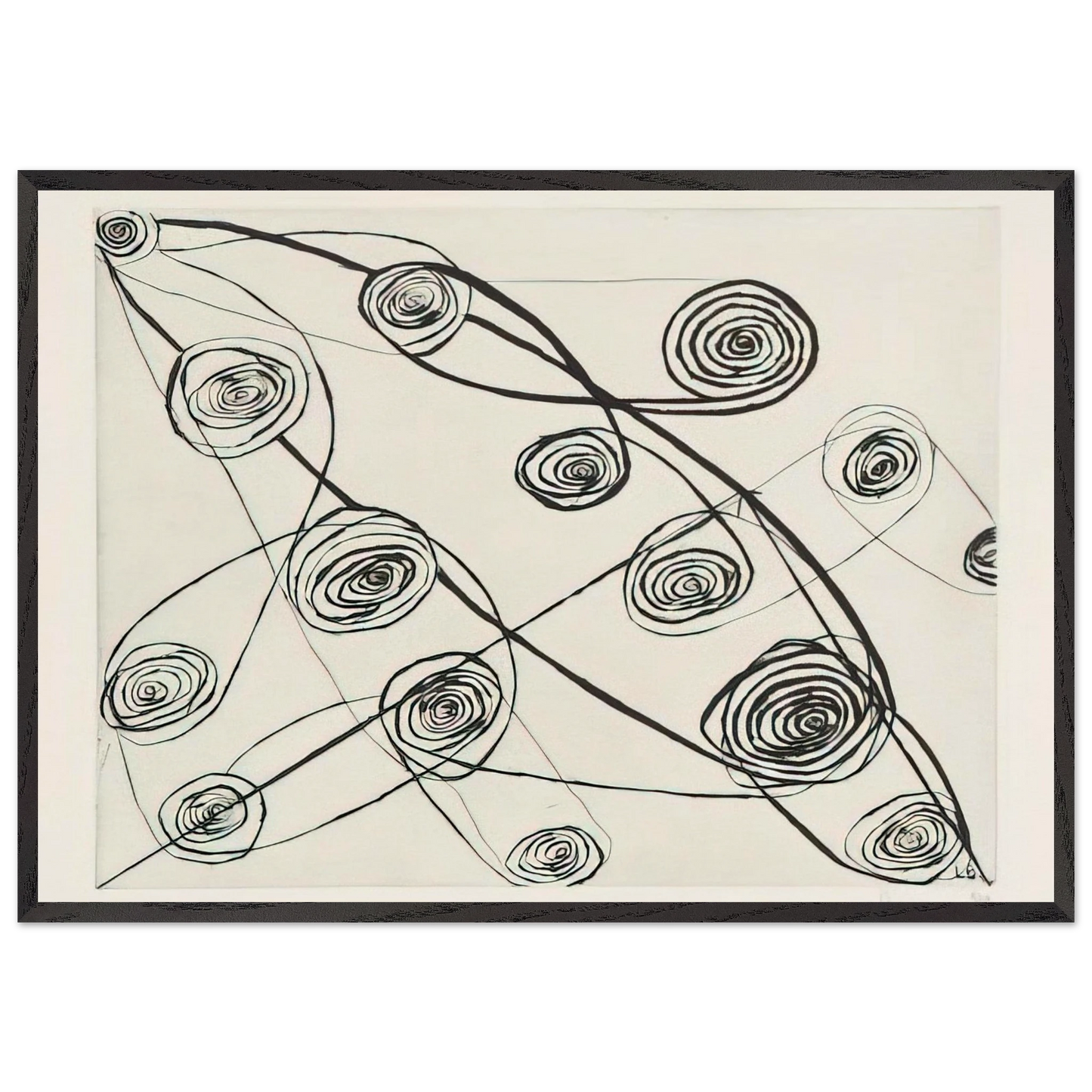 UNTITLED 1991 N1 - Louise Bourgeois Framed Art Print – Black Wooden Frame - Default Title - -Framed Art Print