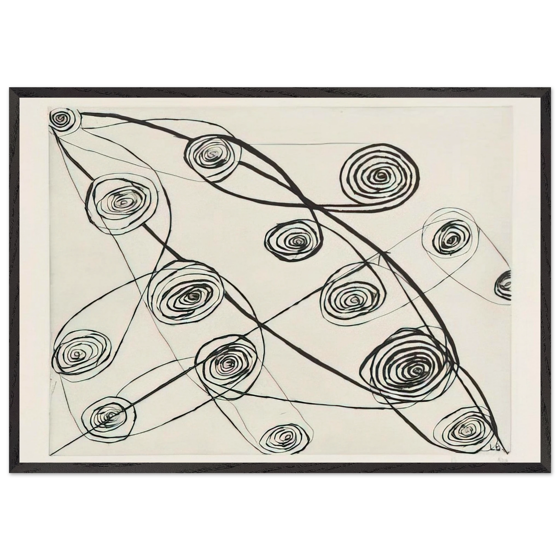 UNTITLED 1991 N1 - Louise Bourgeois Framed Art Print – Black Wooden Frame - Default Title - -Framed Art Print