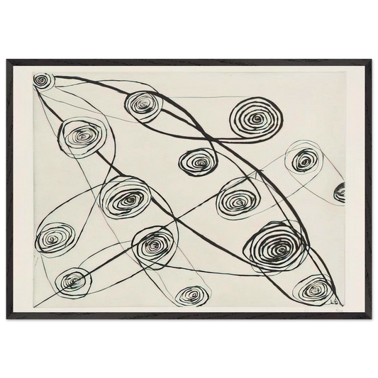 UNTITLED 1991 N1 - Louise Bourgeois Framed Art Print – Black Wooden Frame - Default Title - -Framed Art Print