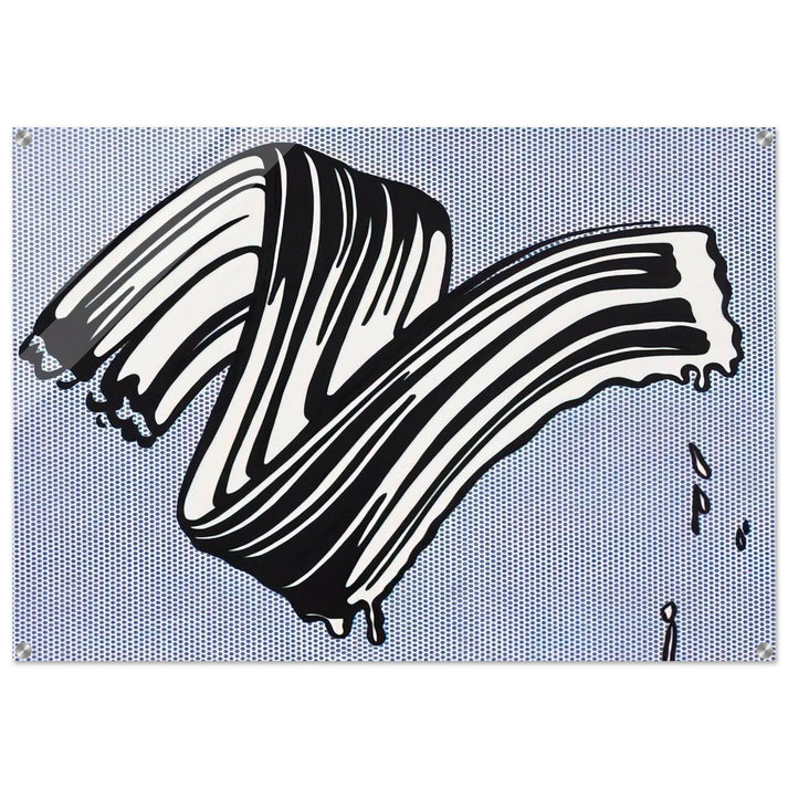 WHITE BRUSHSTROKE I 1965 - Roy Lichtenstein Acrylic Print - 70x100 cm / 28x40″ inches